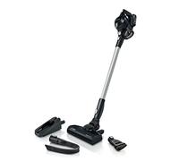 Bosch BBS611BSC Unlimited Serie | 6 - Aspirador escoba, Sin Cable y Sin Bolsa, Batería Intercambiable, Color Negro