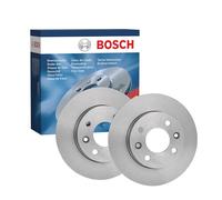 Bosch Discos de freno 0 986 478 105 – Juego de 2, macizos 237.8 mm, eje delantero – para Renault