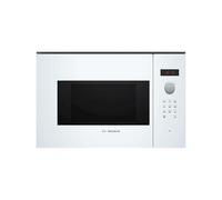 Bosch BFL523MW1F, Serie 4, Microondas, Empotrable, Blanco | Blanco, AutoPilot7, Pantalla LED, Pantalla roja, Botones push-pull, Cleaning Assistance