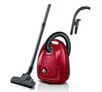 Bosch - Aspirador con Bolsa,Serie 4,Filtro higiénico PureAir, Rojo, BGB38RD2