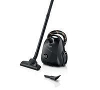 Bosch BGDS2CHAMP Serie 2 BGDS2CHAMP Aspiradora Suelo Sostenible de Material Reciclado Filtro Higiénico, 10 años de Garantía del Motor, Compacto Potente, Fabricado en Alemania, 600 W, Negro