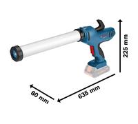Bosch blue pistola de silicona a batería gcg 18v-600 18 v