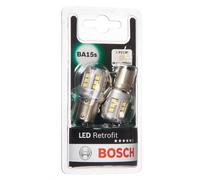 Bosch P21W LED Retrofit Lámparas para vehículos, 12 V 1 W BA15s, Lámparas x2