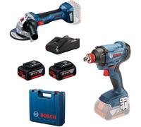 BOSCH Bosch Juego de herramientas inalámbricas en maletín GDX 180-LI+GWS 180-LI + batería 2x4,0 Ah 0615990N1U