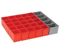 Bosch Bosch ORG72-RED - Juego organizador para i-BOXX72, parte del sistema de transporte móvil Click and Go, 30 piezas, azul/rojo