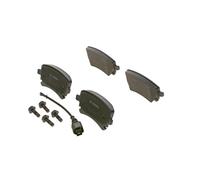Bosch BP1018 - Pastiglie Freni Auto, Trasero - Calidad Bosch - Reducción de Ruido y Polvo - Certificación ECE-R90 - Sin Cobre - 1 Juego de 4 Pastillas - Con Accesorios