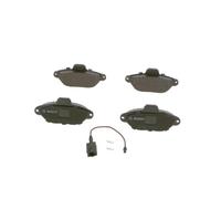 Bosch BP1025 - Pastiglie Freni Auto, Delantero - Calidad Bosch - Reducción de Ruido y Polvo - Certificación ECE-R90 - Sin Cobre - 1 Juego de 4 Pastillas - Con Accesorios