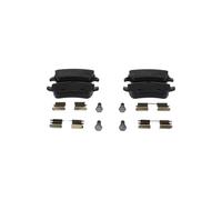 Bosch BP1120 - Pastillas de Freno Traseras para Coche - 4 Pastillas | Calidad Bosch - Reducción de Ruido y Polvo - Certificación ECE-R90 - Sin Cobre - Con Accesorios