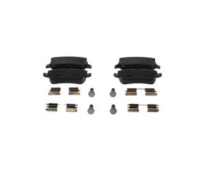 Bosch BP1120 - Pastillas de Freno Traseras para Coche - 4 Pastillas | Calidad Bosch - Reducción de Ruido y Polvo - Certificación ECE-R90 - Sin Cobre - Con Accesorios