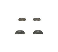Bosch BP1267 Pastillas de freno Eje trasero certificación ECE-R90 1 juego de 4 pastillas