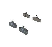 Bosch BP134 - Pastiglie Freni Auto, Delantero - Calidad Bosch - Reducción de Ruido y Polvo - Certificación ECE-R90 - Sin Cobre - 1 Juego de 4 Pastillas