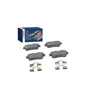 Bosch BP1359 - Pastiglie Freni Auto, Trasero - Calidad Bosch - Reducción de Ruido y Polvo - Certificación ECE-R90 - Sin Cobre - 1 Juego de 4 Pastillas - Con Accesorios