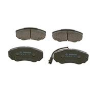 Bosch BP416 - Pastiglie Freni Auto, Delantero - Calidad Bosch - Reducción de Ruido y Polvo - Certificación ECE-R90 - Sin Cobre - 1 Juego de 4 Pastillas - Con Accesorios