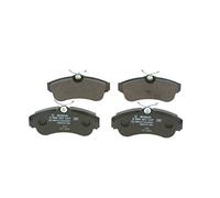 Bosch Pastillas de Freno BP596 – Delantero, ECE-R90, Sin Cobre – 1 juego (4 pastillas)