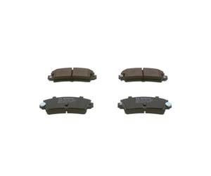 Bosch BP638 - Pastiglie Freni Auto, Trasero - Calidad Bosch - Reducción de Ruido y Polvo - Certificación ECE-R90 - Sin Cobre - 1 Juego de 4 Pastillas