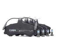 Bosch BP708 - Pastiglie Freni Auto, Delantero - Calidad Bosch - Reducción de Ruido y Polvo - Certificación ECE-R90 - Sin Cobre - 1 Juego de 4 Pastillas - Con Accesorios
