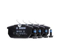 Bosch BP777 - Pastiglie Freni Auto, Trasero - Calidad Bosch - Reducción de Ruido y Polvo - Certificación ECE-R90 - Sin Cobre - 1 Juego de 4 Pastillas - Con Accesorios