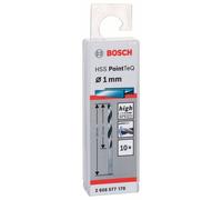 BOSCH Broca helicoidal HSS PointTeQ 1,0 mm (2 piezas) 2608577153