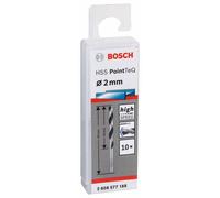 BOSCH Broca helicoidal HSS PointTeQ 2,0 mm (2 piezas) 2608577155