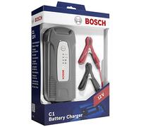 Bosch C1 cargador de baterías inteligente y automático, 12V / 3,5A, para baterías de plomo-ácido, GEL y Start/Stop EFB para motocicletas y vehículos ligeros