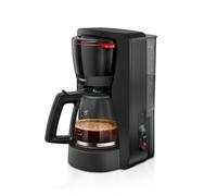 Bosch - Cafetera de Goteo, Jarra de Cristal Ergonómica, Depósito de Agua Extraible, Filtro Extraible, Apagado Automático, Anti Goteo, Negro, TKA2M113