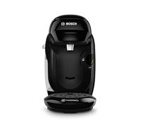 Bosch - Cafetera multibebida Tassimo Happy Friendly, Hasta 70 bebidas, OneTouch, Preparación individual, Diseño compacto, Intellibrew, Negro, TAS112E