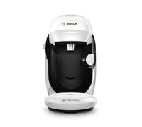 BOSCH Cafetera multibebida Tassimo Happy Friendly, Hasta 70 bebidas, OneTouch, Preparación individual, Diseño compacto, Intellibrew, Blanco, TAS114E