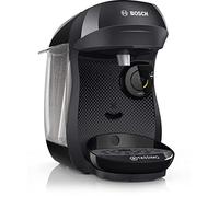 Bosch - Cafetera multibebida TASSIMO HAPPY, más de 40 especialidades, OneTouch, servicio individual, tamaño compacto, INTELLIBREW, negro, TAS1002N