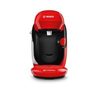 Bosch - Cafetera Tassimo Style Friendly, Hasta 70 bebidas, OneTouch, INTELLIBREW™, Rojo, TAS113E