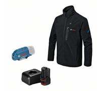 Bosch Calefacción Ropa GHJ 12+18V XA: Adaptador de batería,Cargador,1x Pila,