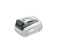 Bosch Adaptador USB UniversalUSB 18V-45 (Carga Distintos Dispositivos; Adaptador USB-C/USB-A/batería ext.; Sistema de 18 V)