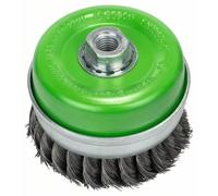 Bosch Cepillo, Acero Inox,Trenzado Alambre, 100MM, 0,35 MM, 8500U / Mínimo, M14