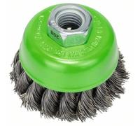 Bosch Cepillo, Acero Inox,Trenzado Alambre, 65MM, 0,35 MM, 12500U / Mínimo, M14