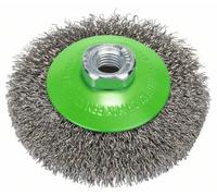 Bosch Cepillo Cónico Clean para Inox,Ondulado,Inoxidable,100MM,0,35 MM,12500 &