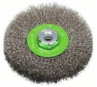 Bosch Cepillo de Disco Clean para Inox,Ondulado,Inoxidable,115MM,0,3 MM,8500 &