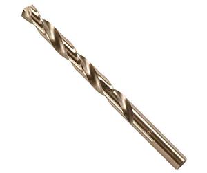 BOSCH CO2151B - Broca de metal cobalto M42 de 3/8 pulgadas x 5 pulgadas con vástago plano de tres para aplicaciones de perforación en acero inoxidable, hierro fundido, titanio, metal de calibre