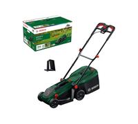 Bosch cortacésped a batería ROTAK18V-32 (anchura de corte: 32 cm, altura de corte: 25-65 mm, cesto de tela de 35 l, tapón para triturado, sin batería)