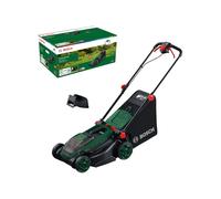 Bosch cortacésped a batería ROTAK18V2-38 (anchura de corte: 38 cm, altura de corte: 30-75 mm, cesto de tela de 40 l, tapón para triturado, sin batería)