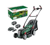 Bosch cortacésped con batería UniversalRotak 2x18V-37-550 (hasta 500 m2 con 2 baterías de 4 Ah; sistema de 18 voltios; anchura de corte: 37 cm; 2 baterías de 18 V y 4 Ah y cargador)