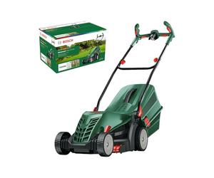 Bosch cortacésped con cable UniversalRotak 34-405 | potente motor de 1300 W y 34 cm de ancho para un corte homogéneo de césped y bordes; con cesta colectora de 40 litros