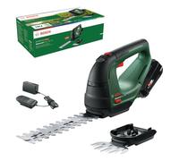 Bosch cortacésped/cortasetos a batería AdvancedShear 18V-10 | 1 batería de 2,0 Ah, sistema de 18V, cortan hasta 85 m² por cada ciclo de batería, con cuchillas cortacésped y cortasetos