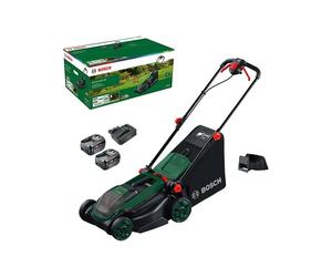 Bosch Cortacésped Eléctrico Inalámbrico ROTAK18V2-38 06008B9M00 18V 38cm + 2 Baterías 4Ah y Cargador