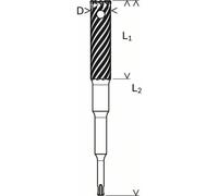 BOSCH Cortadora de varillas de cuatro filos, SDS-plus-9 32 x 120 x 300 mm 2608587100