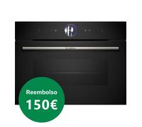 Bosch Serie 8 CSG7361B1 horno de vapor Medio Negro Tocar
