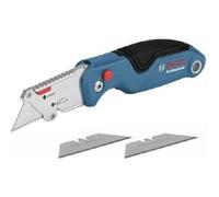 Bosch Professional navaja plegable universal con compartimento para cuchillas y empuñadura metálica (incl. 3 cuchillas, blíster) - Set exclusivo de Amazon