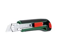 Bosch Cúter de hoja segmentada (hoja afilada de 18 mm de acero SK5; empuñadura suave antivibración y ergonómica; bloqueo de la hoja, recarga automática; depósito de hojas)