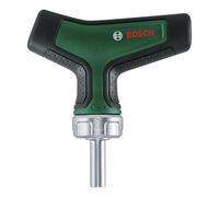 Bosch destornillador de carraca con mango en T (carraca de alto par; 36 dientes; par máx. 46 Nm; portapuntas magnético; 1/4 pulg.; mango en T de goma ergonómico)