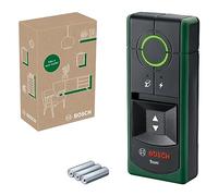 Bosch detector Truvo 2.ª gen. (manejo sencillo con un solo botón, detección fácil de cables con tensión y detector de metales en la pared hasta 70 mm, en caja para e-commerce)