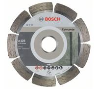 BOSCH Disco de corte de diamante Estándar para hormigón 125 x 22,23 x 1,6 x 10 mm (10 piezas) 2608603240
