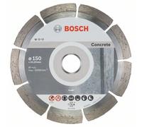 BOSCH Disco de corte de diamante Estándar para hormigón 150 x 22,23 x 2 x 10 mm (10 piezas) 2608603241
